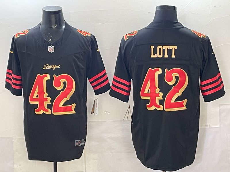 Men 2025 San Francisco 49ers #42 Lott black 5th generation Nike Limited NFL Jersey style 0012->san francisco 49ers->NFL Jersey